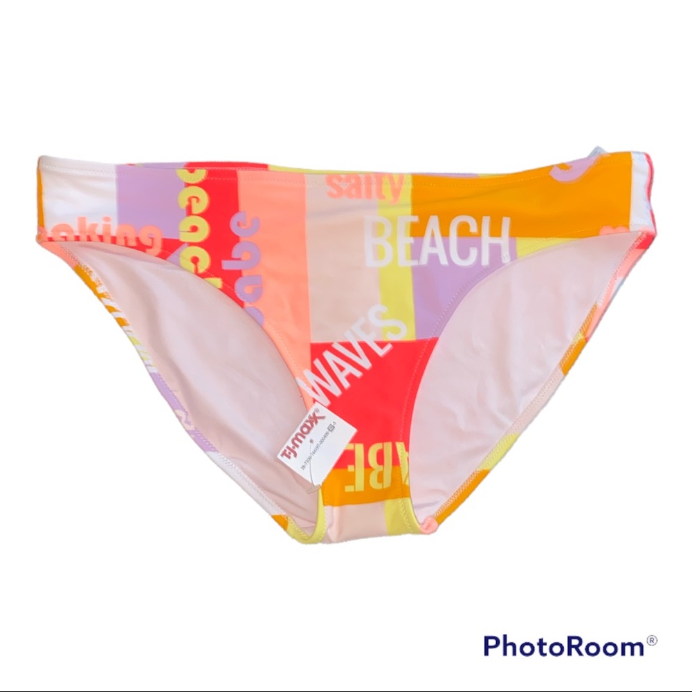AERIE Swimsuit Bikini Bottoms Neon Colors Size XL